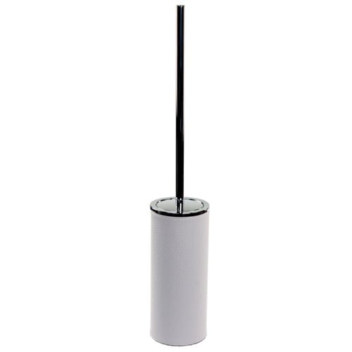Toilet Brush Holder, Free Standing, Made From Faux Leather Available in Three Finishes Gedy AC33